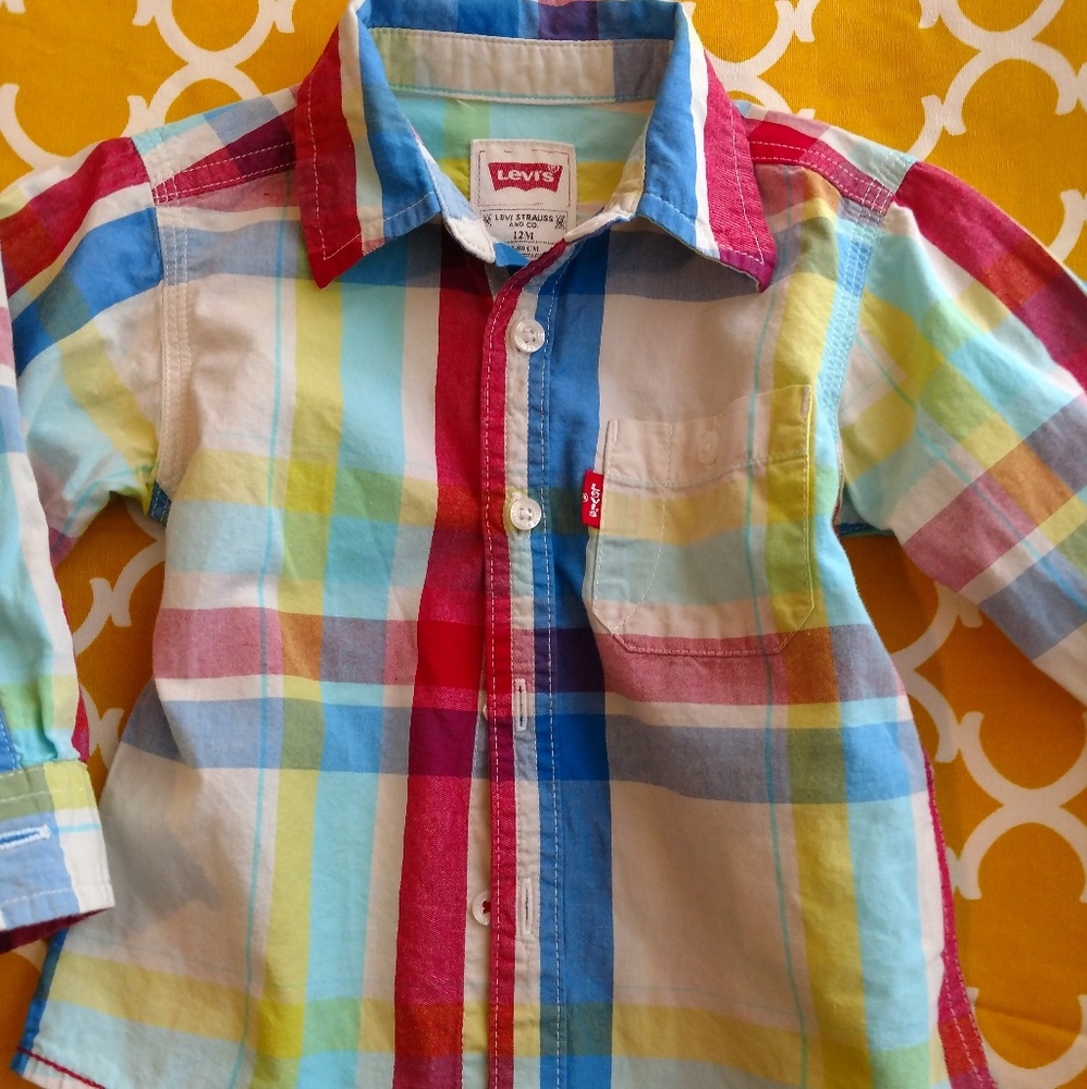 Levi's Size 12 Months Button Down Shirt